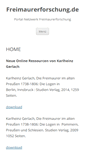 Mobile Screenshot of freimaurerforschung.de