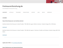 Tablet Screenshot of freimaurerforschung.de